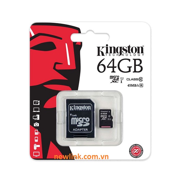 Thẻ nhớ Kington 64Gb Class10